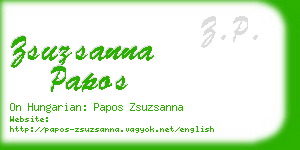 zsuzsanna papos business card